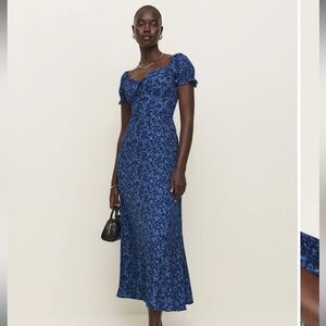 Reformation Shyla Dress Blue - Size 10